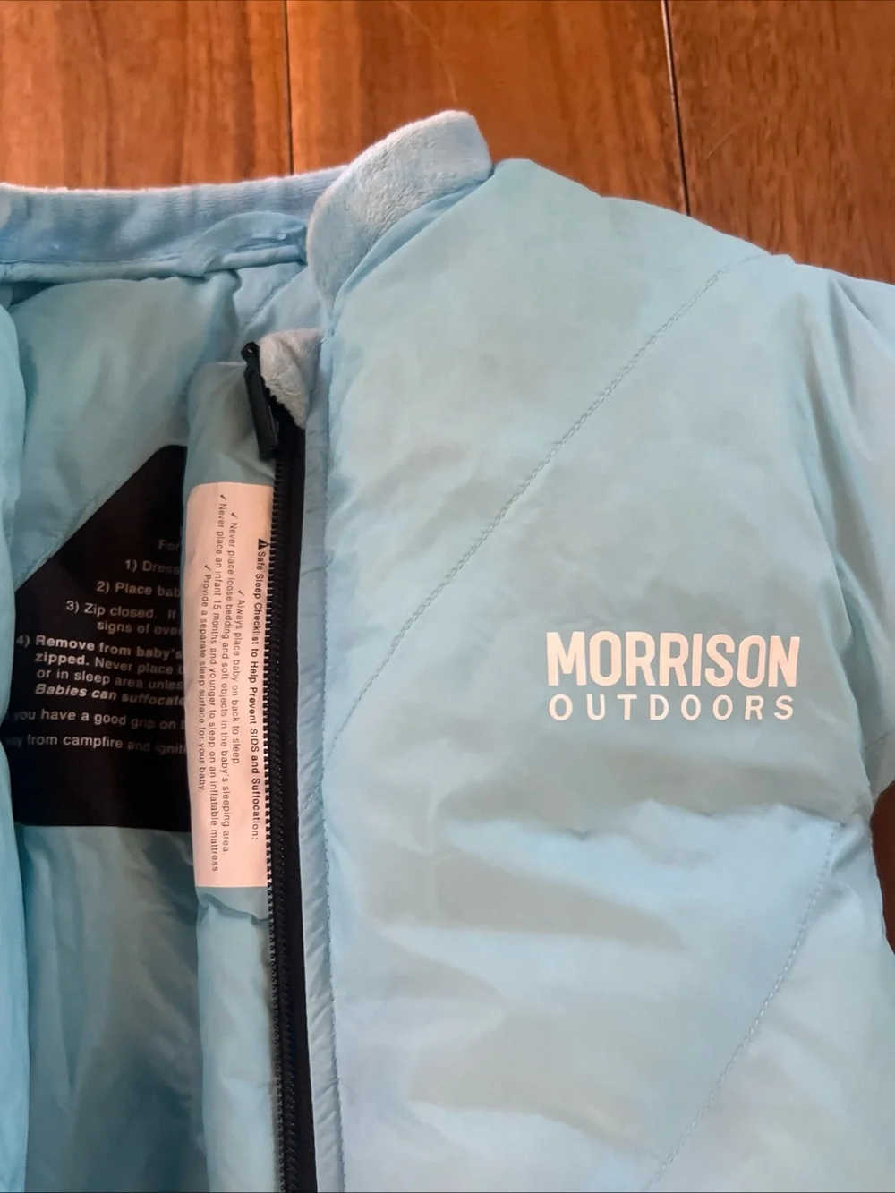 Morrison Outdoors Blue Sleeping Bag For Babies 6-24 Months 20°